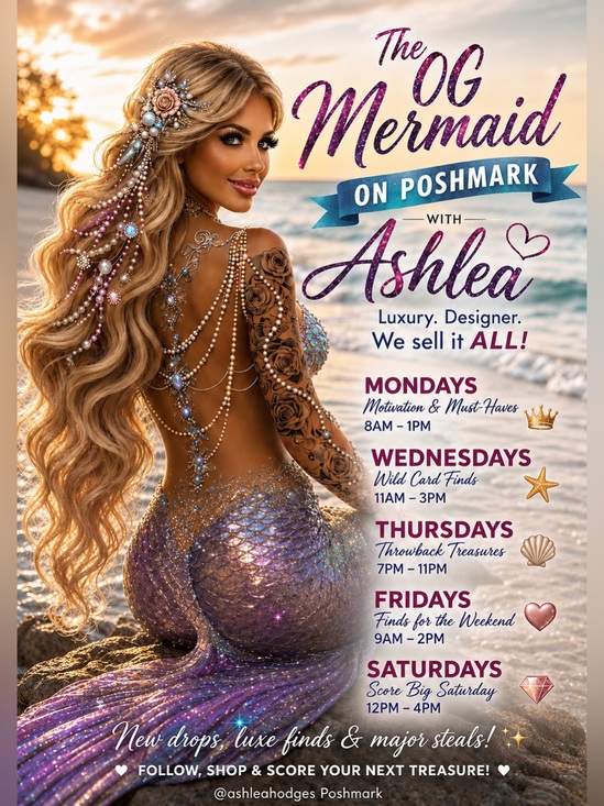 LIGHTS CAMERAS & ACTION Other - (2) OG MERMAID 🧜🏼‍♀️ POSH LIVE SHOW FLYER 🧜🏼‍♀️